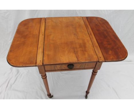 A 19th century mahogany pembroke / games table, the rectangular top with drop flaps, the central section reversible inset wit