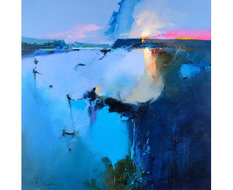 Peter Wileman PPROI RSMA EAGMA FRSA (b.1946) "Bay Watch" Signed, inscribed verso, oil on canvas, 89.5cm by 89.5cmProvenance: 