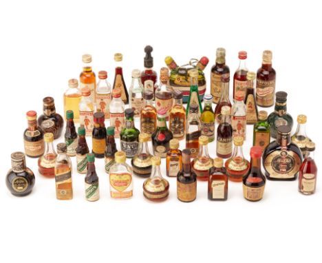 A QUANTITY OF MINIATURE BOTTLED SPIRITS AND LIQUEURS
To include Macallan whisky, Haig whisky, Gordons gin, Johnnie Walker Bla