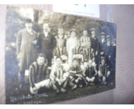 Whitburn 1914 Football Postcard With West Ham + Tottenham Interest: Postcard is just pre First World War and has an embossed 