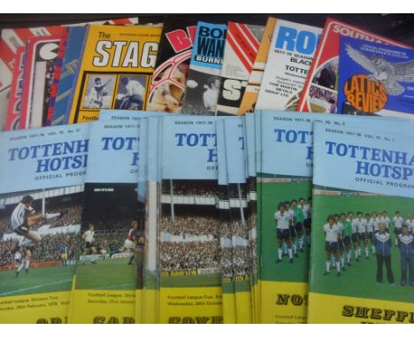 Tottenham Division Two Complete Football Programmes: From the dreaded season of 77/78 the only season out of the top flight s