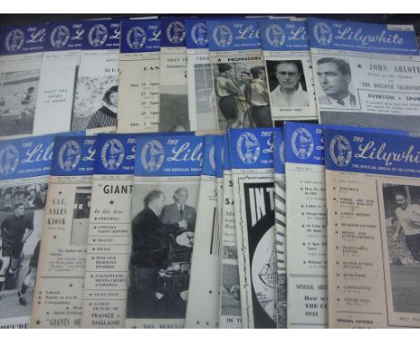 Tottenham 1950s Lillywhite Football Magazines: Good condition ""official organ of the Spurs supporters club"". (20)