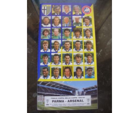Rare 1994 ECWC Final Parma Edition Football Programme: Mint condition Parma version of the Arsenal match and not to be confus