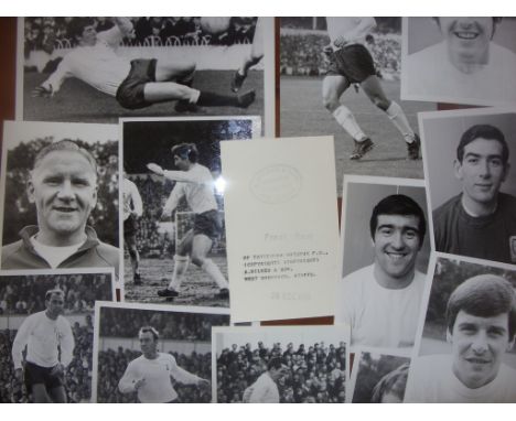 Tottenham 1960s Football Press Photos: Mainly from 1966 and 1968 both portrait head and shoulder and match action the majorit
