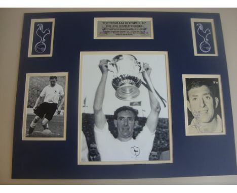Danny Blanchflower Tottenham Signed Football Display: Made to a high standard 20 x 16 inch size so would fit perfectly into s