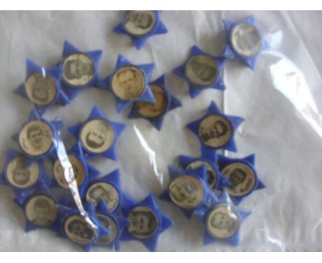 Tottenham Football Star Badges: Lovely collection of these famous badges from the late 50s including Mackay Beale Medwin Norm