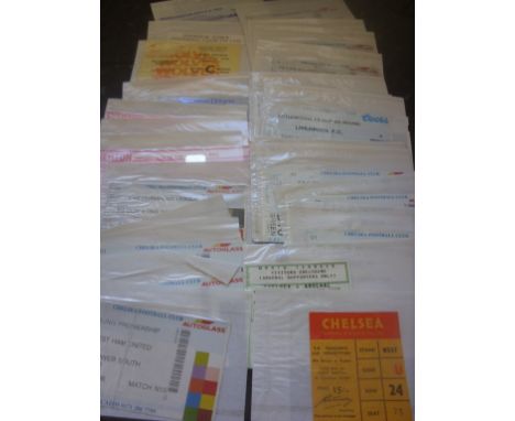 Chelsea Football Ticket Collection: Mainly home tickets in good condition. (38)