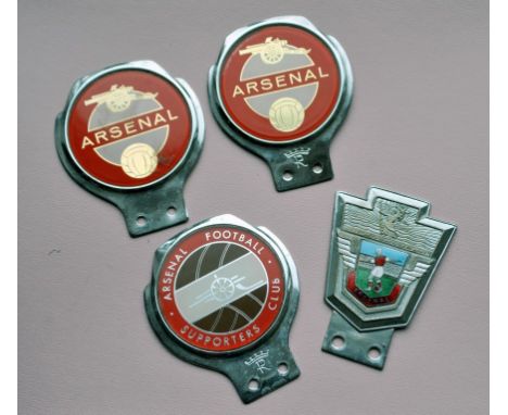 Arsenal Rare Car Badge Collection: Almost certainly 1950s/60s that you would attach to the front of your car. Similar to the 