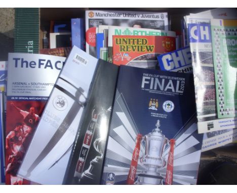 Big Match Football Programmes:  Wide variety including many very modern large scale Cup Finals Charity Shields and Internatio