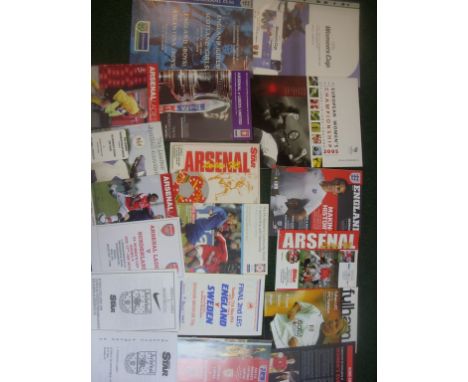 Womens Football Programmes: Small selection including European Championships, 2007 Uefa Cup Final with ticket, Cup Finals, En