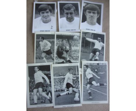 Tottenham Late 60s Football Photo Collection: Original photos include 4 from the Spurs 68/69 series and 6 from the Stars in A