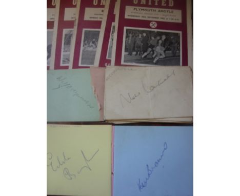 West Ham Early 1960s Signed Football Memorabilia: Home Programmes signed by Sealey x 2, Brown x 2, Redknapp Britt and Byrne. 