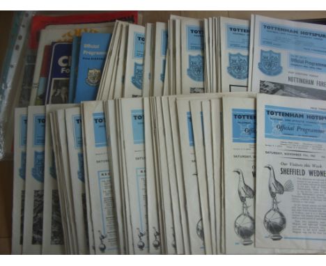 Tottenham 1960s Football Programmes: Mainly homes between 62/63 and 65/66. Very good condition. (100)