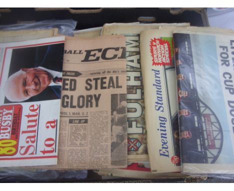 Football Newspaper Collection: Many Cup Final editions plus Notts Forest in Europe, Set of Evening Standard London Clubs, Liv