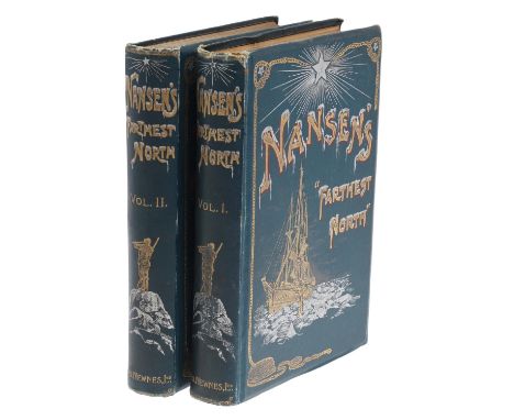Dr Fridtjof Nansen. The Norwegian Polar Expedition 1893-96, or Farthest North, 2 Vols, first edition, illustrated with one ch