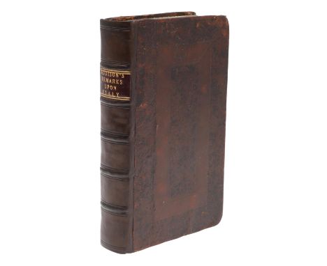 Joseph Addison. Remarks on Several Parts of Italy, &amp;c., in the Years 1701, 1702, 1703, first edition, half-title, engravi