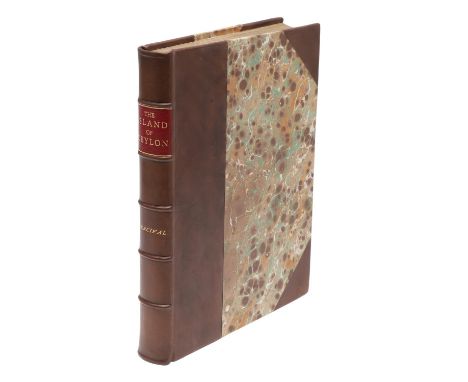 Robert Percival. An Account of the Island of Ceylon, first edition, large folding engraved map, 3 folding charts, modern peri