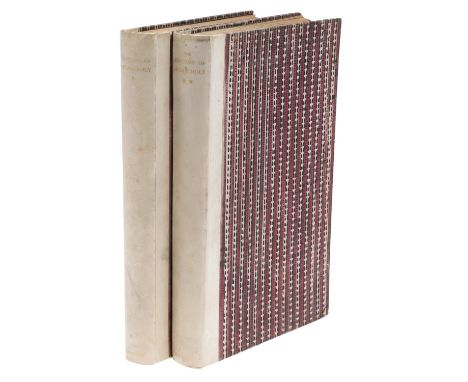 Robert Burton. The Anatomy of Melancholy, 2 volumes, first edition, number 312 of 750 copies, portrait frontispiece, decorati