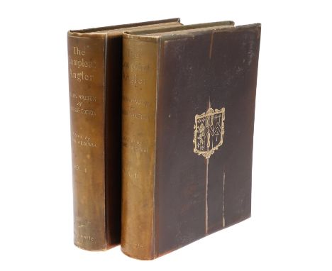 Charles Cotton and Izaak Walton. The Complete Angler, 2 volumes, Winchester Edition, number 75 of 150 copies signed by the il