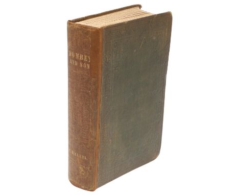 Charles Dickens. Dombey and Sons, first edition, engraved frontispiece, vignette title and 38 plates after H. K. Browne, orig