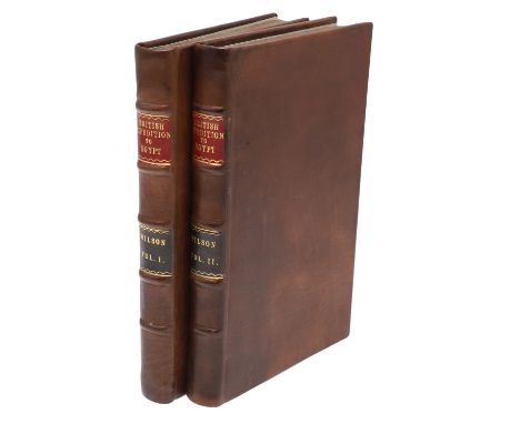 Robert Thomas Wilson. History of the British expedition to Egypt, 2 volumes, fourth edition, engraved portrait frontispiece, 