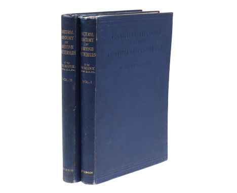 F. W. Frohawk. Natural History of British Butterflies, 2 volumes, first edition, sixty coloured plates, four further b/w plat