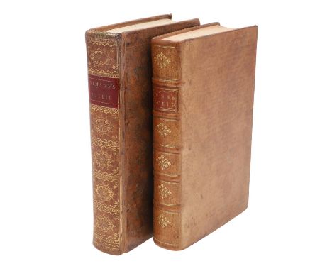 Samuel Gunn. Euclid's Elements of Geometry, ninth edition, folding engraved plates, contemporary calf, bookplate of Merthyr G