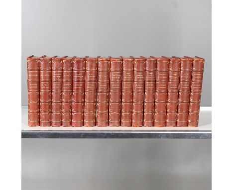 W. Harrison Ainsworth. The Works, 15 volumes, with illustrations by George Cruickshank, Hablot K. Browne, John Franklin, and 