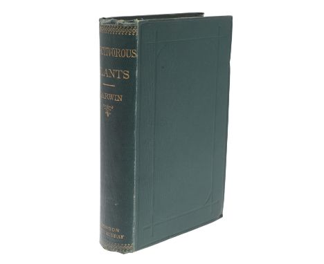 Charles Darwin. Insectivorous Plants, second thousand, half-title and title, wood-cut illustrations, original publishers gree