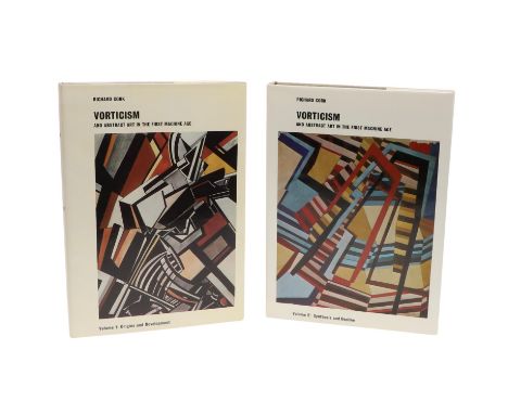 Richard Cork. Vorticism and Abstract Art in the First Machine Age, 2 volumes, first edition, tipped-in coloured plates, illus