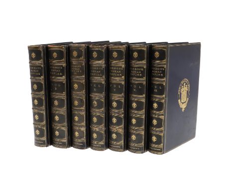 Edward Gibbons. The History of the Decline and Fall of the Roman Empire, 7 volumes, numerous illustrations and maps, contempo