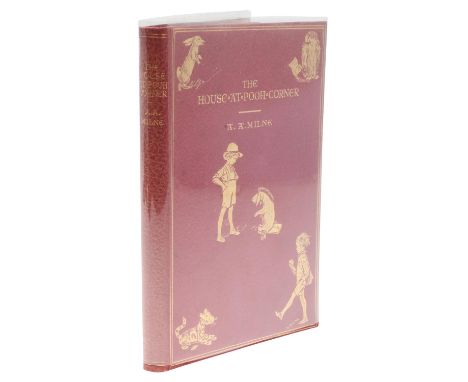A. A. Milne. The House at Pooh Corner, first edition, deluxe issue, illustrations by E. H. Shepard, original publishers picto