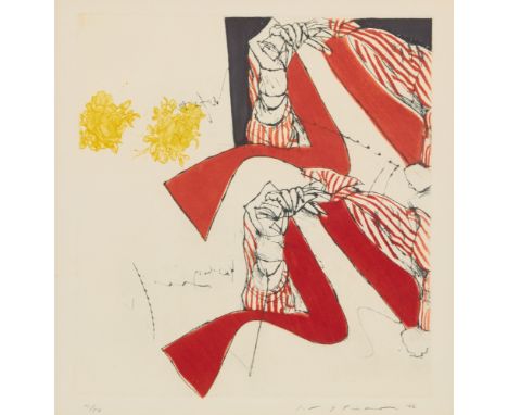 I'M WAITING FOR YOUColor etching and drypoint, 1966, on wove paper, signed, dated and numbered 11/50 in pencil, with (full?) 