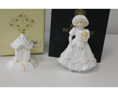 A boxed Royal Worcester &amp; Coalport figure 
