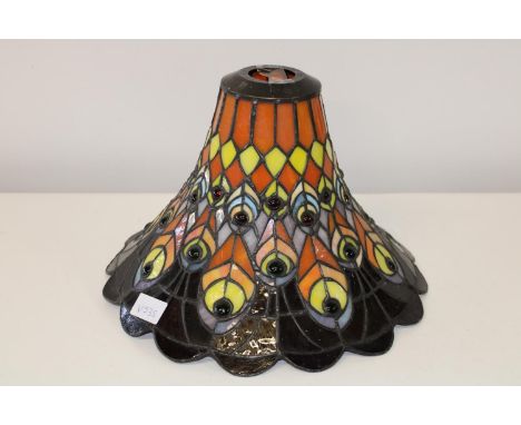 A Tiffany style lamp shade (slight damage) 