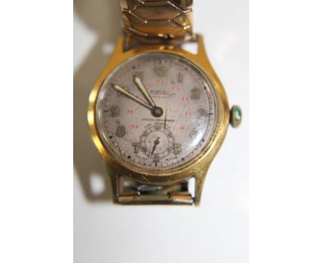 A vintage military style Rotary Super Sports gents wrist watch in GWO 
