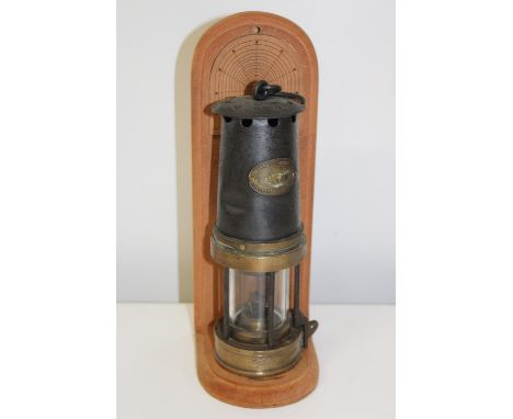 A Patterson's of Gateshead colliery miners lamp 