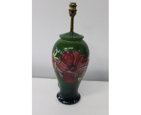 A large Moorcroft table lamp h37cm 