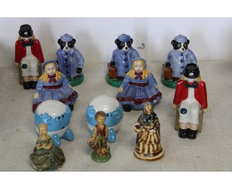 A selection of Wade ceramic figures 