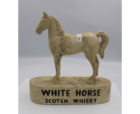 Ceramic White Horse Scotch Whisky advertising figure. 