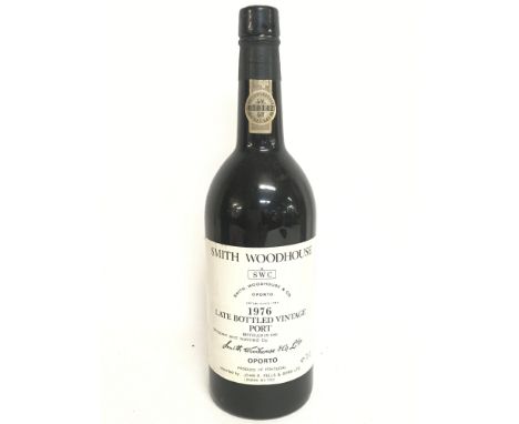 An unopened bottle of Smith Woodhouse 1976 Vintage Port bottled 1980