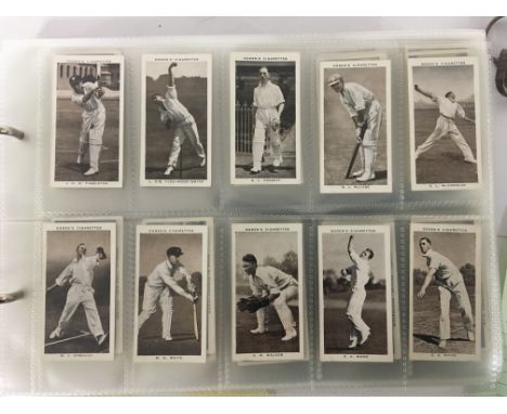 A well presented album of Vintage cigarette cards including Wills Ogdens Park Drive and Gallaher in sets lots of film star ac