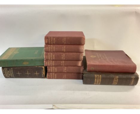 Collection of vintage books including all 6 copies of the compact encyclopaedia along with others. Postage C