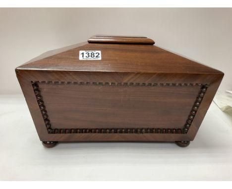 A Sarcophagus chest and an Edwardian 8 day clock.- NO RESERVE