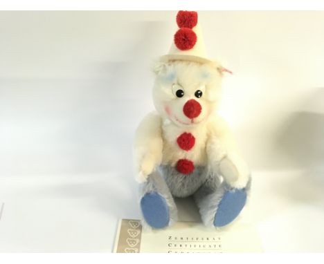 A Steiff teddy bear clown in box with certificate. Limited edition of 2006. Postage B