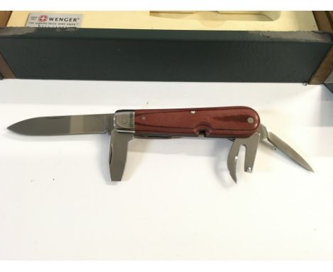 A Wenger limited edition heritage 1893 Swiss Army knife. Comes with original box which has some areas of damage.