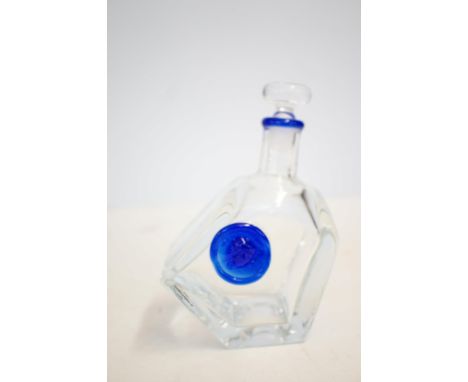 Hand made crystal decanter designed by Erik Hoglund full signed & numbered to base with original box 