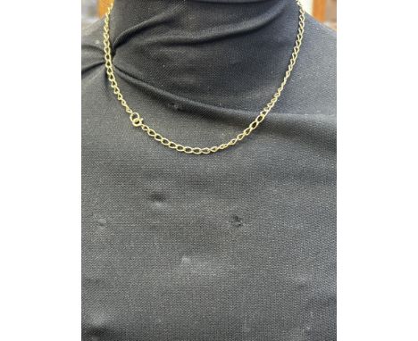 Yellow metal chain tested for high carat total weight 10g 