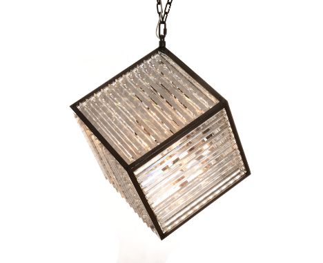 A REX DIAMOND PENDANT LIGHT - NATURAL   72.5cm x 63cm x 81cm    (rrp £4475)