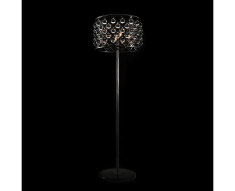 A ZIG ZAG FLOOR LAMP - MATT BLACK 50cm x 50cm x 170cm&nbsp;weight 40kg (rrp £1675)
